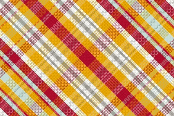 Seamless Tartan Plaid Pattern Background Chinese New Year Color Vector — стоковый вектор