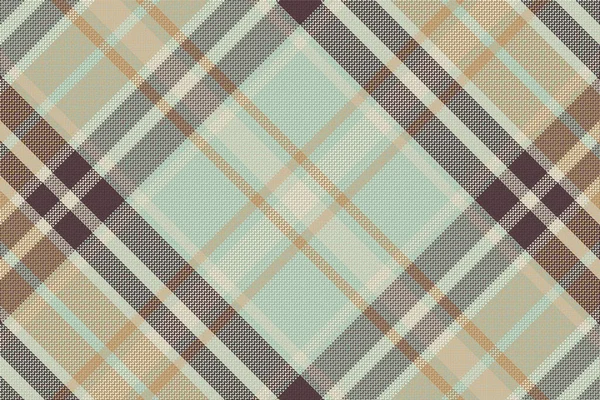 Seamless Tartan Plaid Pattern Background Vintage Color Vector Illustration — Stock Vector