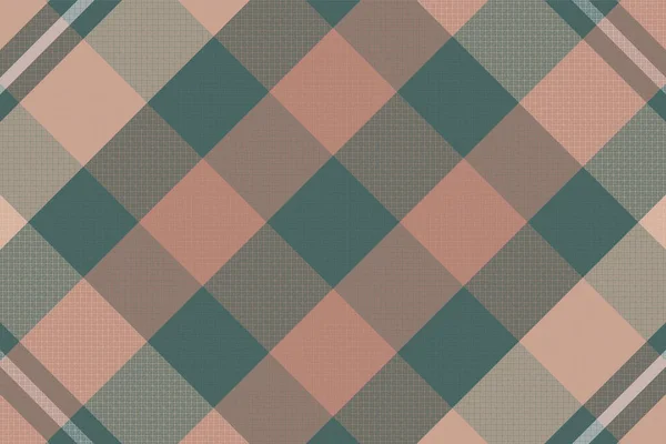 Seamless Tartan Plaid Pattern Background Vintage Color Vector Illustration — 图库矢量图片