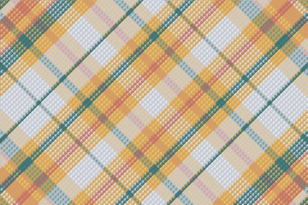 Seamless Tartan Plaid Pattern Background Vintage Color Vector Illustration — Vetor de Stock