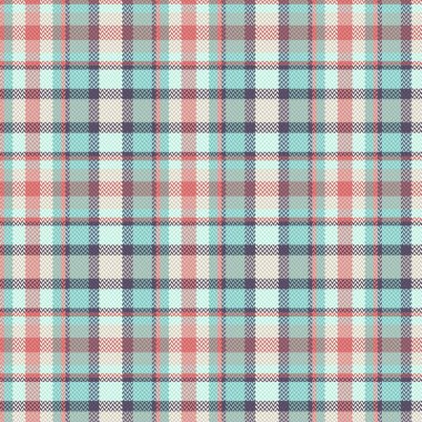 Kusursuz ekose desenli, klasik renkte bir arka plan. Vektör illüstrasyonu.