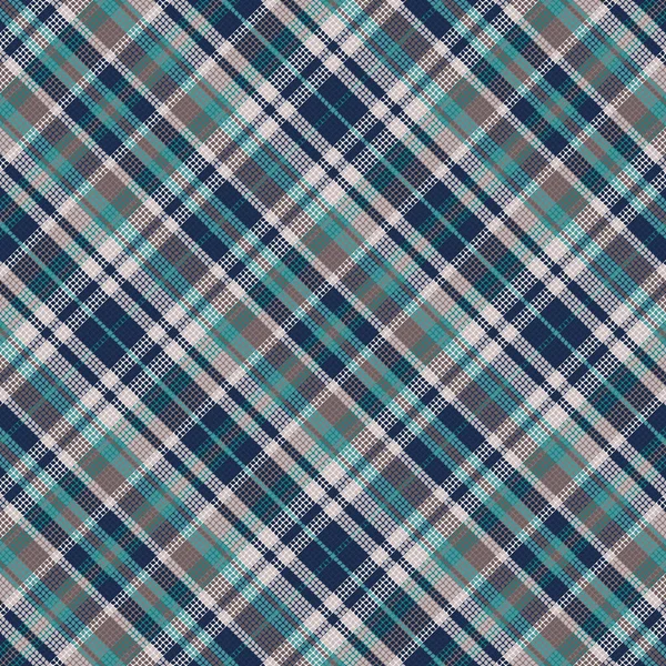 Seamless Tartan Plaid Pattern Background Vintage Color Vector Illustration —  Vetores de Stock