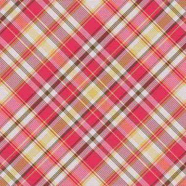 Kusursuz ekose desenli, klasik renkte bir arka plan. Vektör illüstrasyonu.