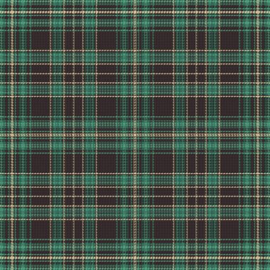 Kusursuz ekose desenli, klasik renkte bir arka plan. Vektör illüstrasyonu.