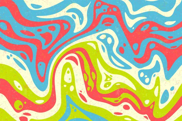 Abstrato Fundo Psicodélico Groovy Ilustração Vetorial — Vetor de Stock