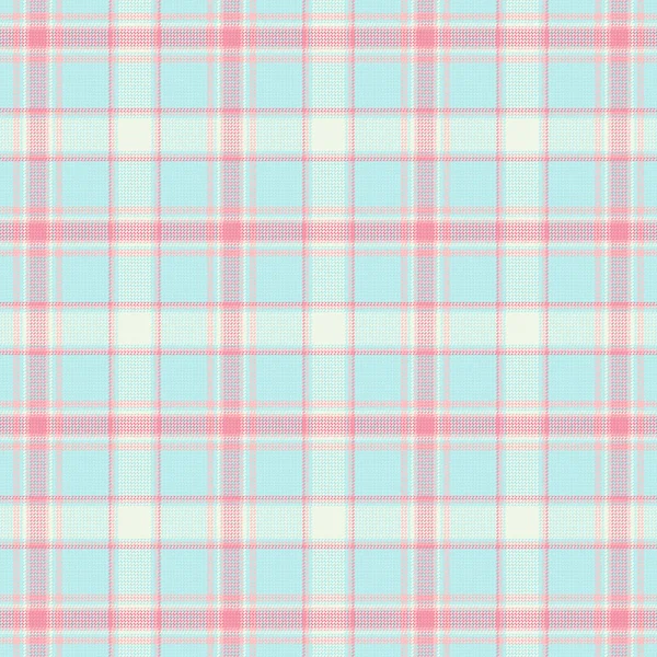 Seamless Tartan Plaid Pattern Background Pastel Color Vector Illustration — Stock Vector