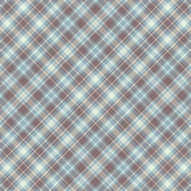 Kusursuz ekose desenli, desenli ve pastel renkli. Vektör illüstrasyonu.