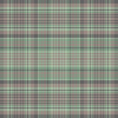 Tertemiz ekose desenli, desenli ve pastel renkli..