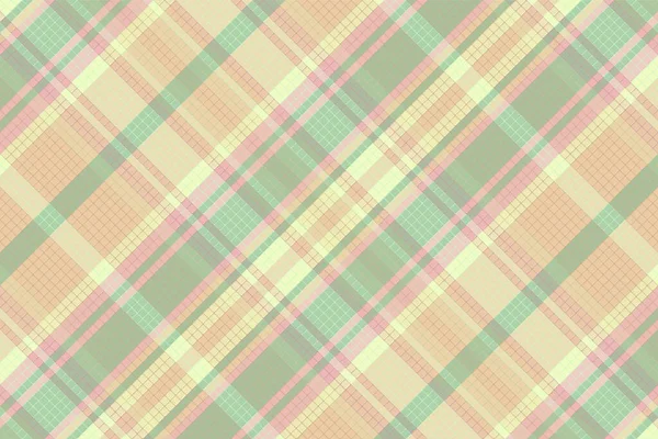 Seamless tartan plaid pattern with texture and pastel color. — Stock Vector
