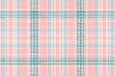 Kusursuz ekose desenli, desenli ve pastel renkli. Vektör illüstrasyonu.