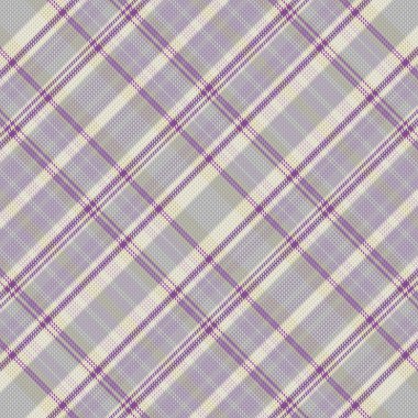 Kusursuz ekose desenli, desenli ve pastel renkli. Vektör illüstrasyonu.