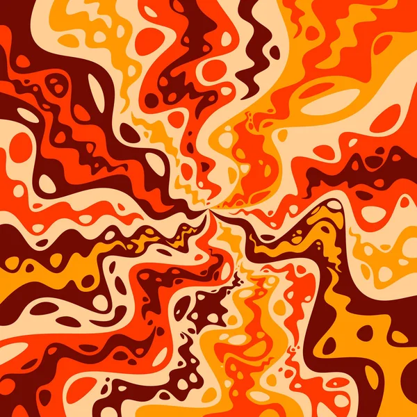 Abstracte Kleurrijke Psychedelische Groovy Achtergrond Vectorillustratie — Stockvector