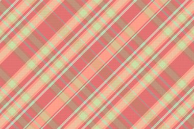 Kusursuz ekose desenli, desenli ve pastel renkli. Vektör illüstrasyonu.