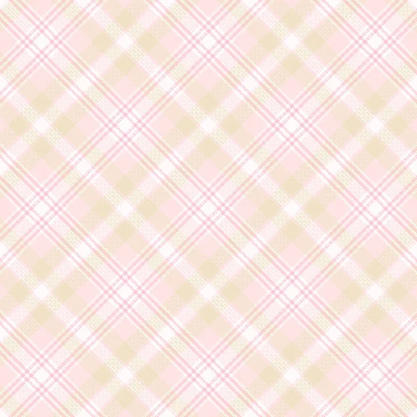 Motif Tartan Plaid Sans Couture Avec Texture Couleur Pastel Illustration — Image vectorielle