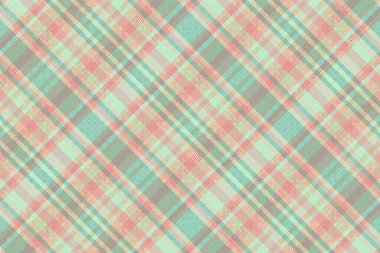 Kusursuz ekose desenli, desenli ve pastel renkli. Vektör illüstrasyonu.