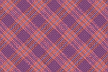 Kusursuz ekose desenli, desenli ve pastel renkli. Vektör illüstrasyonu.