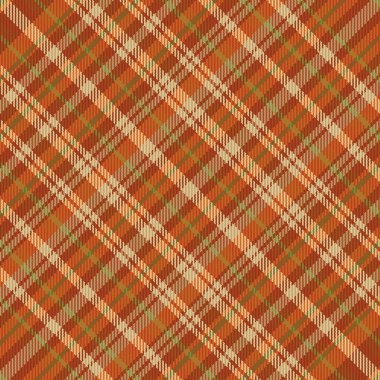 Tertemiz ekose desenli, desenli ve retro renkli. Vektör illüstrasyonu.