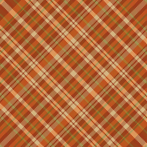 Sömlös Tartan Rutig Mönster Med Textur Och Retrofärg Vektorillustration — Stock vektor