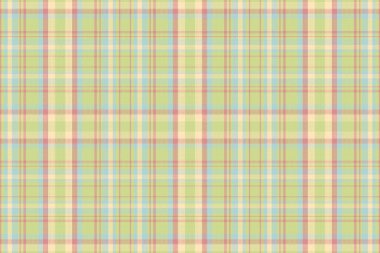 Tertemiz ekose desenli, desenli ve retro renkli. Vektör illüstrasyonu.