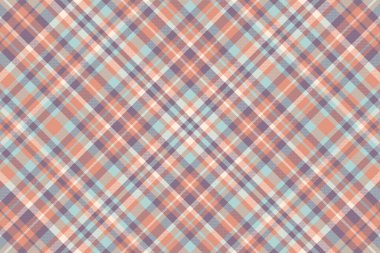 Tartan desenli, desenli ve retro renkli. Vektör illüstrasyonu.