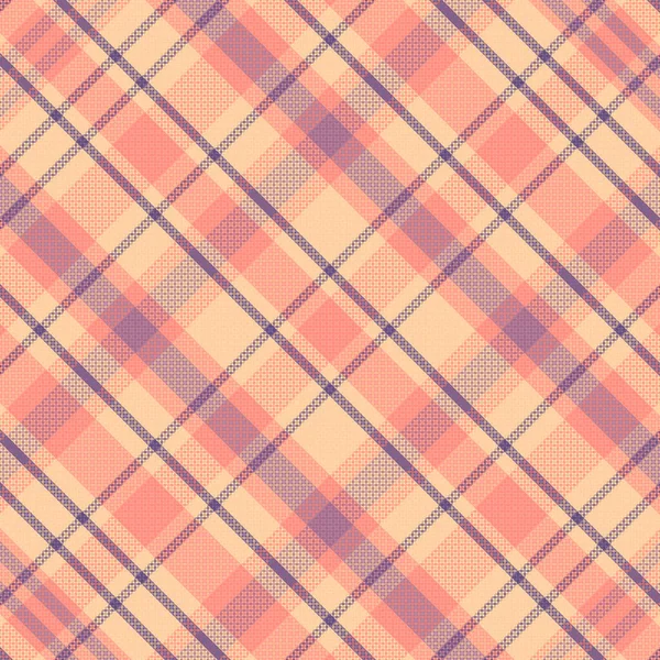 Padrão Xadrez Tartan Com Textura Cor Retro Ilustração Vetorial — Vetor de Stock