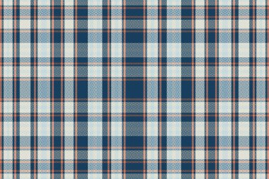 Tartan desenli, desenli ve retro renkli..