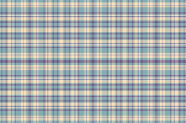 Tartan desenli, desenli ve retro renkli..