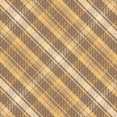 Tartan desenli, desenli ve doğa renginde. Vektör illüstrasyonu.