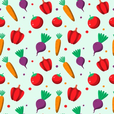 Elle çizilmiş Dünya Gıda Güvenliği Günü pürüzsüz desen. Vektör illüstrasyonu.