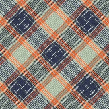 Tartan desenli, desenli ve doğa renginde. Vektör illüstrasyonu.