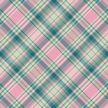 Tartan desenli, desenli ve doğa renginde. Vektör illüstrasyonu.