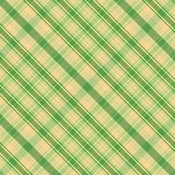 Tartan Ruitpatroon Met Textuur Natuurkleur Vectorillustratie — Stockvector