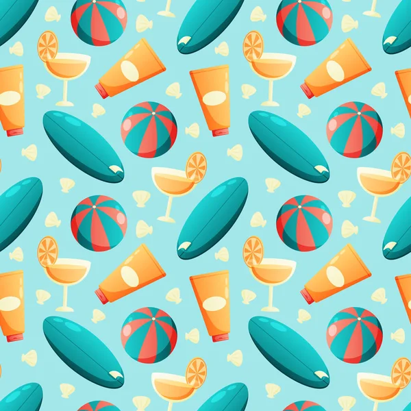 Kusursuz yaz şablonu. Deseni tekrarla.