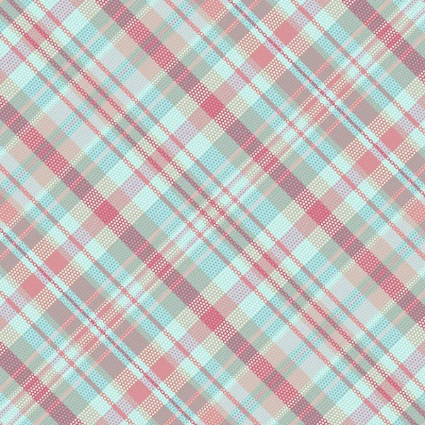 Tartan plaid pattern with texture and summer color. — Stock Vector