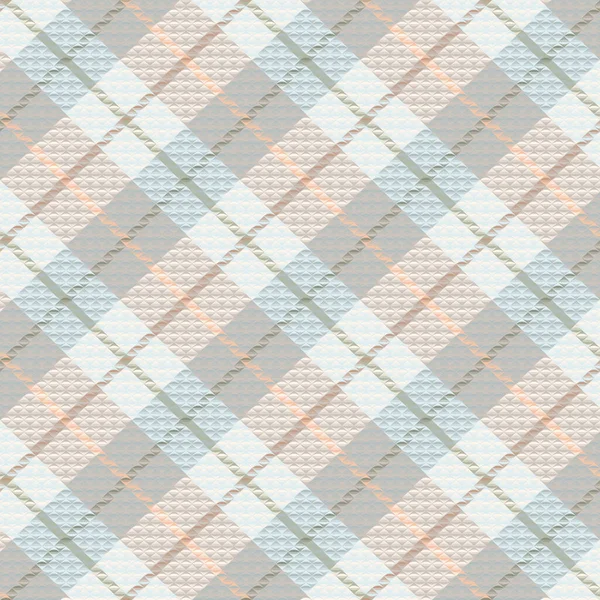 Tartan plaid pattern with texture and summer color. — Stock Vector