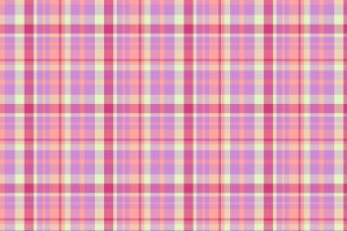 Tartan desenli, desenli ve yaz renginde. Vektör illüstrasyonu.