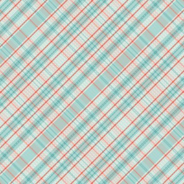 Tartan desenli, desenli ve yaz renginde. Vektör illüstrasyonu.