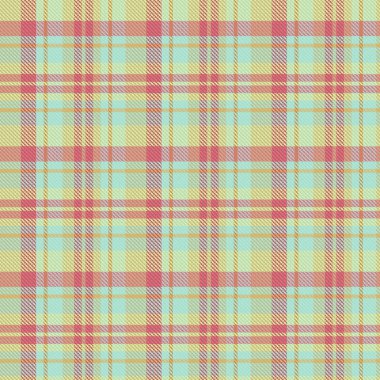 Tartan desenli, desenli ve yaz renginde. Vektör illüstrasyonu.
