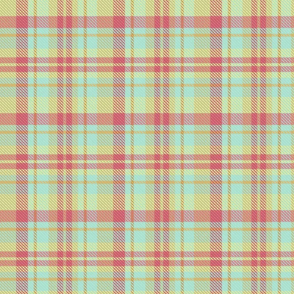 Tartan Plaid Pattern Texture Summer Color Vector Illustration — Stock Vector