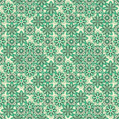 Soyut, dikişsiz, harika çiçek arkaplanı. Vektör illüstrasyonu.