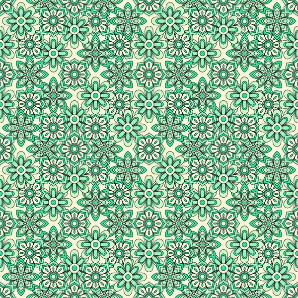 Soyut, dikişsiz, harika çiçek arkaplanı. Vektör illüstrasyonu.