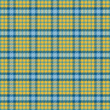Tartan desenli, desenli ve yaz renginde. Vektör illüstrasyonu.