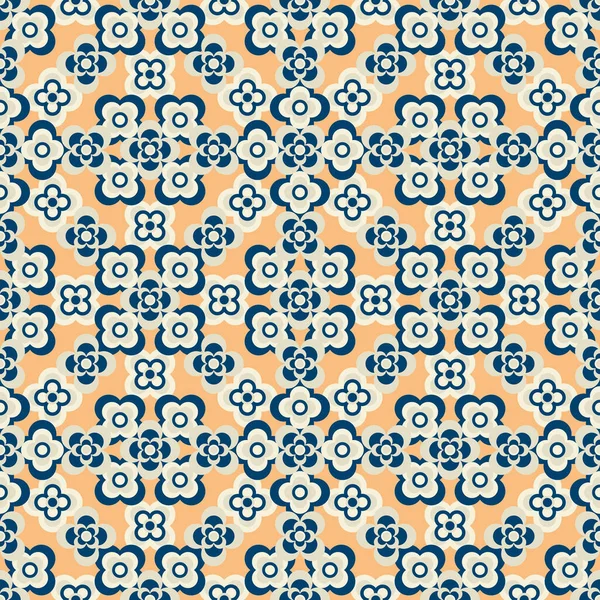 Soyut, dikişsiz çiçek deseni. Tekrar et. Vektör illüstrasyonu.
