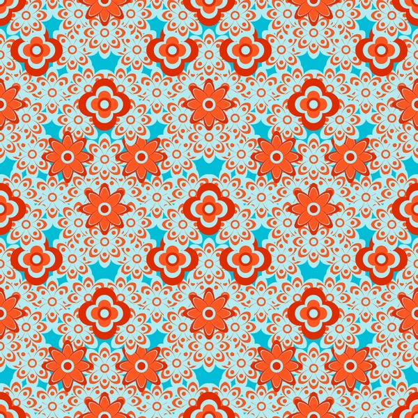 Soyut, dikişsiz çiçek deseni. Tekrar et. Vektör illüstrasyonu.