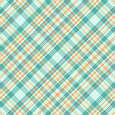 Tartan desenli, desenli ve yaz renginde. Vektör illüstrasyonu.