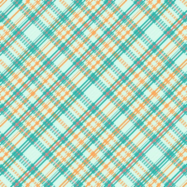 Tartan desenli, desenli ve yaz renginde. Vektör illüstrasyonu.