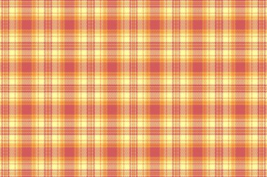 Tartan desenli, desenli ve yaz renginde. Vektör illüstrasyonu.
