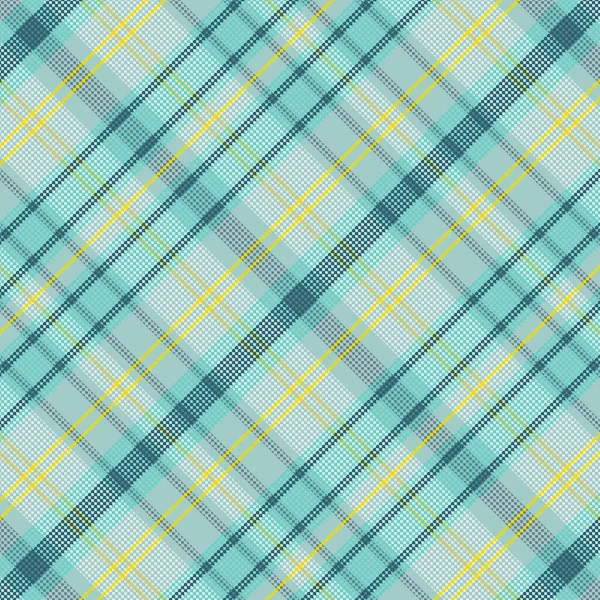 Tartan plaid pattern with texture and summer color. — Stock Vector