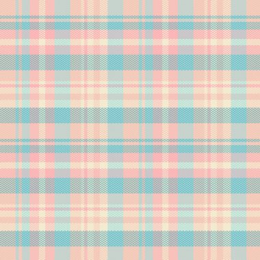 Tartan desenli, desenli ve yaz renginde. Vektör illüstrasyonu.