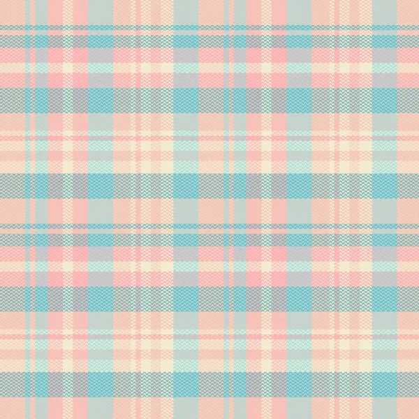 Tartan desenli, desenli ve yaz renginde. Vektör illüstrasyonu.